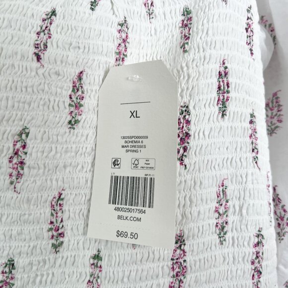 Wonderly Tie Back Smocked Midi Dress - Picture 6 of 8